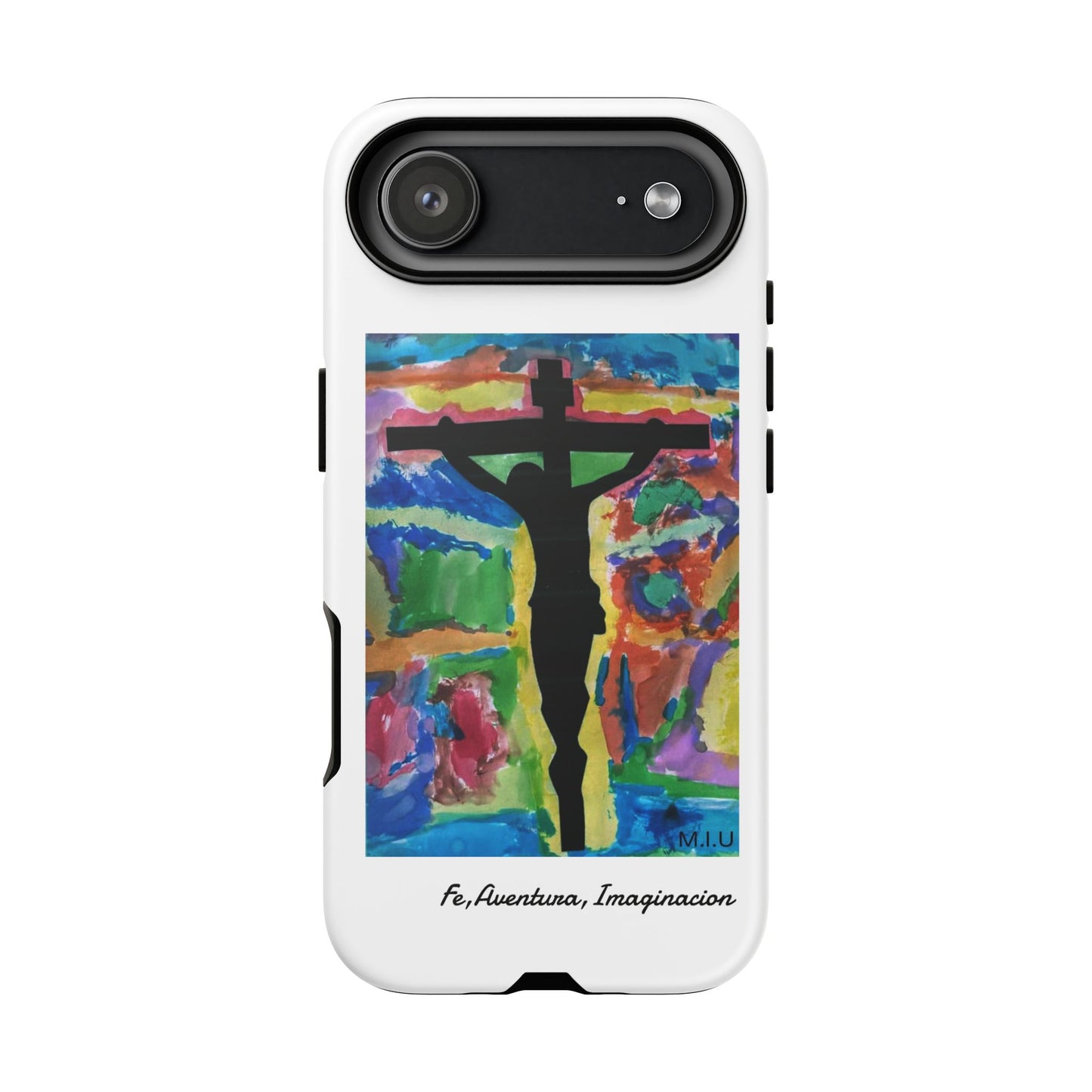 M.I.U Faith Case iPhone 17 Air — Crucifix Watercolor Art by Matías