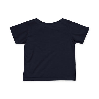 M.I.U Baby Tee — Lleva Tu Fe Puesta Crucifix Art by Matías