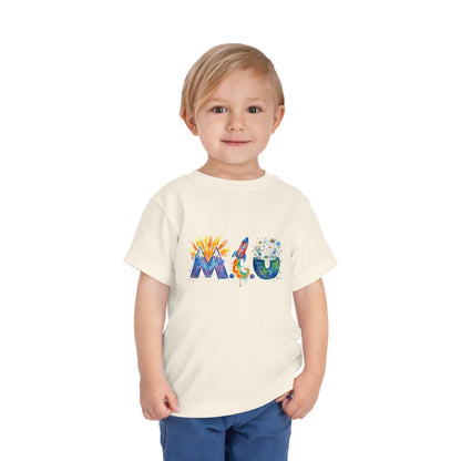 Camiseta Toddler M.I.U — Logo Fe, Aventura, Imaginación | Ropa para los Más Pequeños