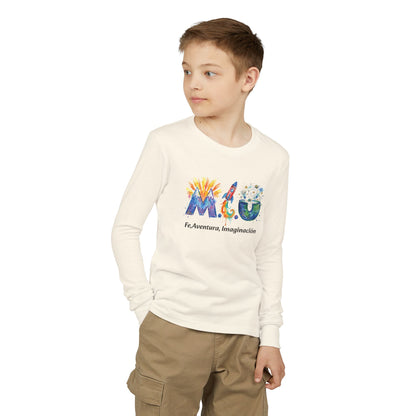 Camisa Manga Larga Niños — Logo M.I.U Cohete | Colección Verano