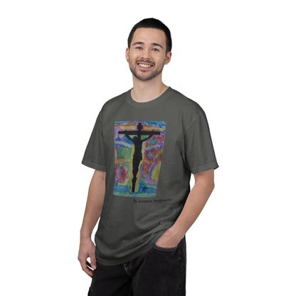 M.I.U Faith Tee — Arte de Matias | Crucifix Watercolor | Fe, Aventura, Imaginación