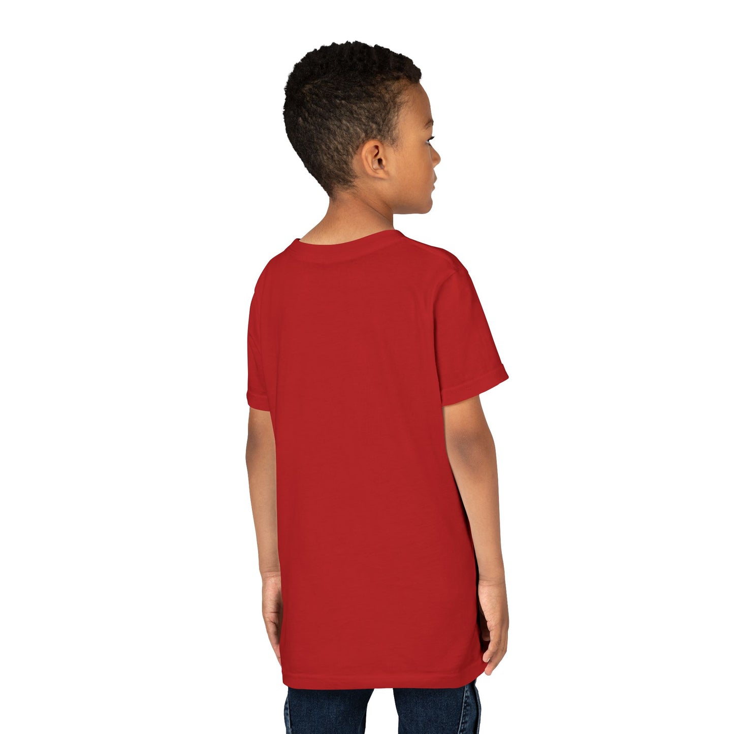 Camiseta Unisex Niños M.I.U — Logo Cohete & Volcán | Fe, Aventura, Imaginación