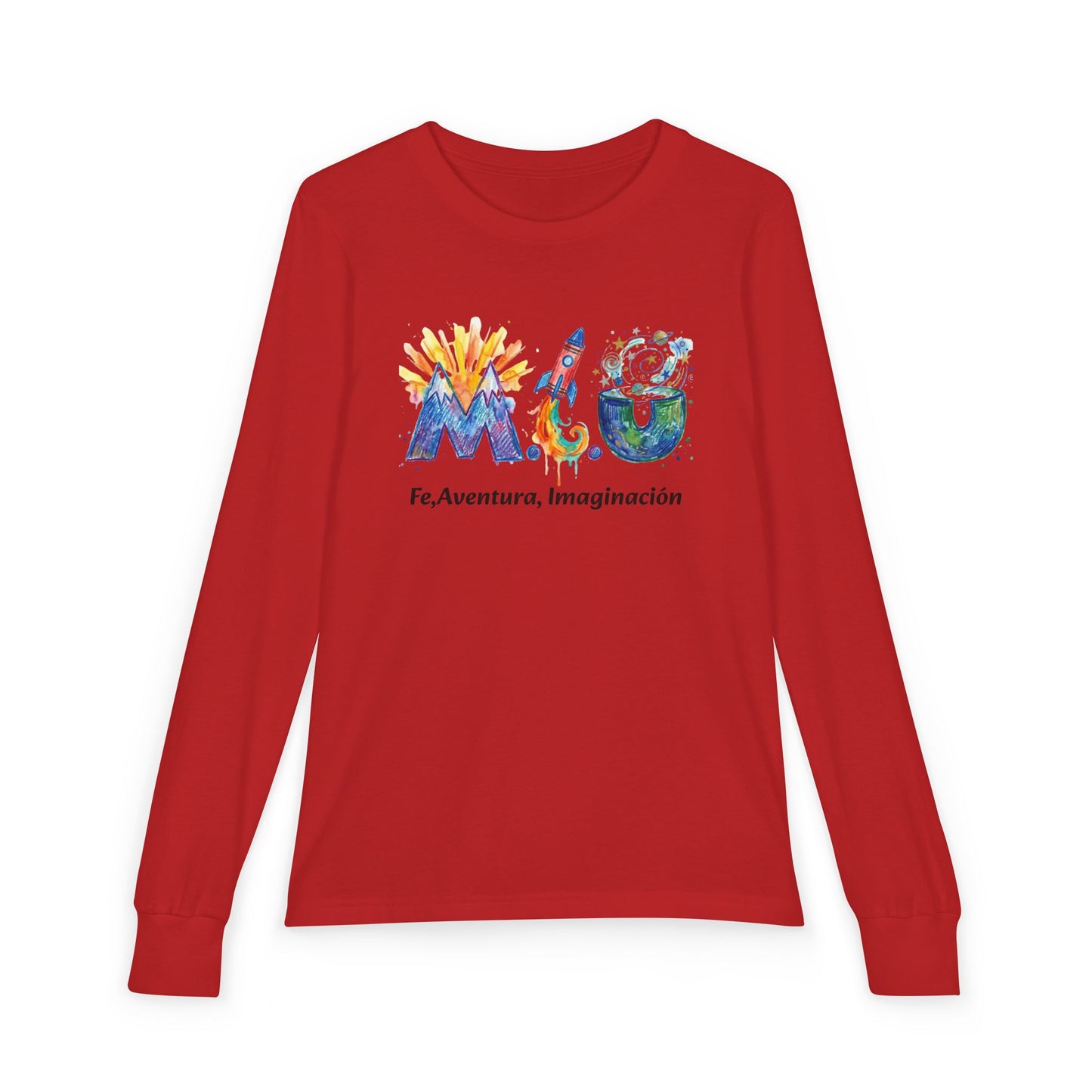 Camisa Manga Larga Niños — Logo M.I.U Cohete | Colección Verano