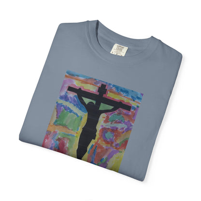 M.I.U Faith Tee — Arte de Matias | Crucifix Watercolor | Fe, Aventura, Imaginación