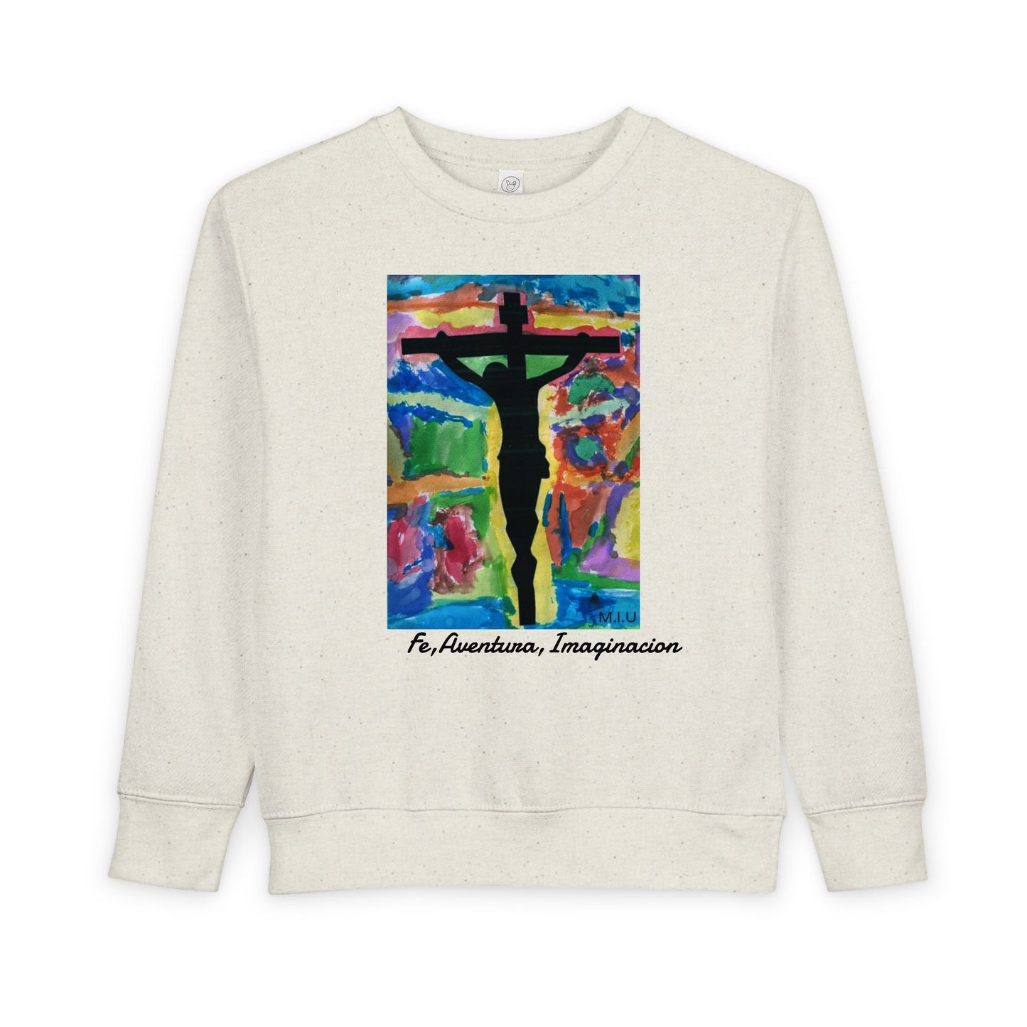 M.I.U Kids Sweatshirt — Cruz y Colores Faith Art by Matías