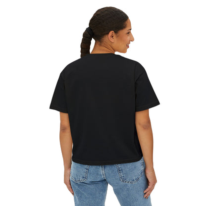M.I.U Women’s Boxy Tee — Watercolor Faith Art by Matías