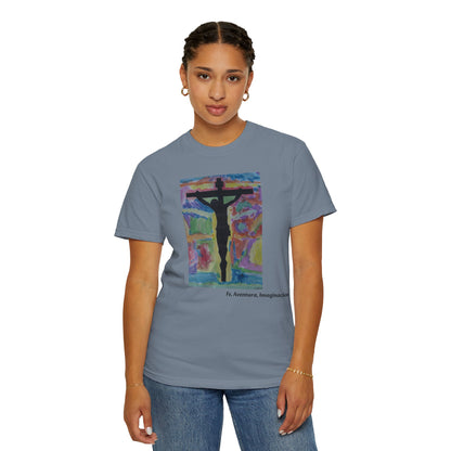 M.I.U Faith Tee — Arte de Matias | Crucifix Watercolor | Fe, Aventura, Imaginación