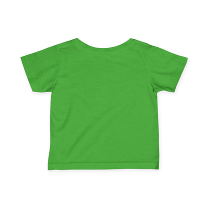 M.I.U Baby Tee — Lleva Tu Fe Puesta Crucifix Art by Matías