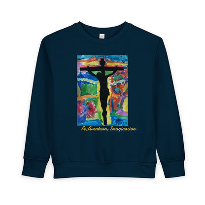 M.I.U Kids Sweatshirt — Cruz y Colores Faith Art by Matías