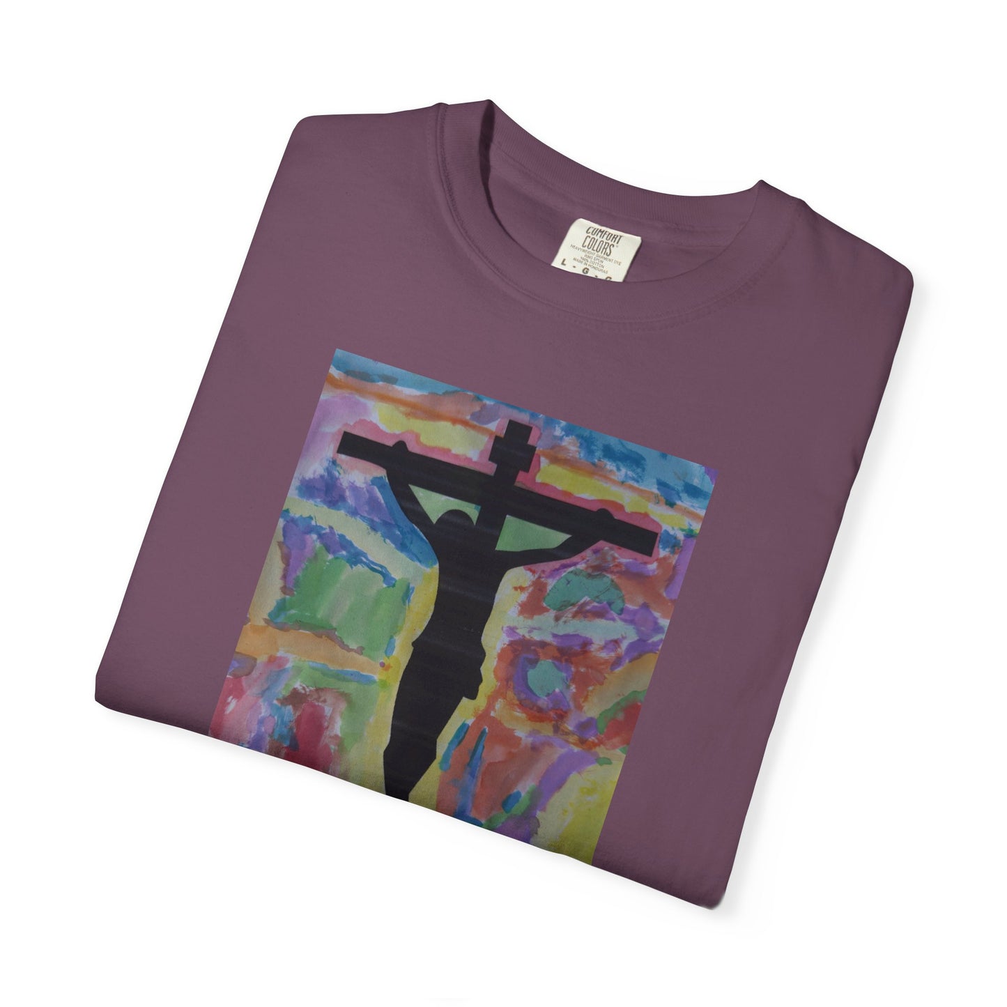 M.I.U Faith Tee — Arte de Matias | Crucifix Watercolor | Fe, Aventura, Imaginación