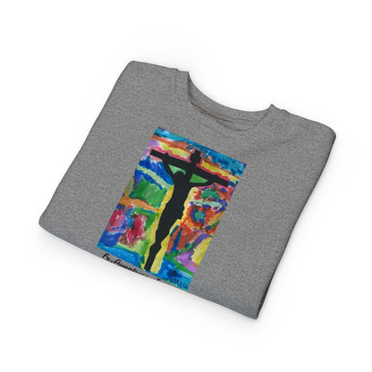 M.I.U Kids Sweatshirt — Cruz y Colores Faith Art by Matías