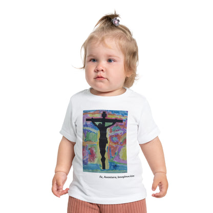 M.I.U Baby Tee — Arte de Matias | Lleva Tu Fe Puesta | Fe, Aventura, Imaginación