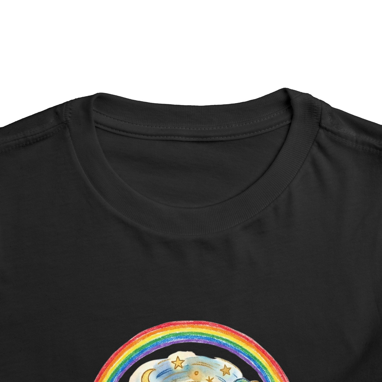 Camiseta Toddler M.I.U — Logo Manito Arcoíris | Fe, Aventura, Imaginación