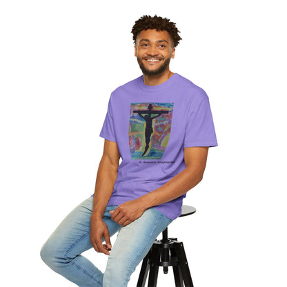 M.I.U Faith Tee — Arte de Matias | Crucifix Watercolor | Fe, Aventura, Imaginación