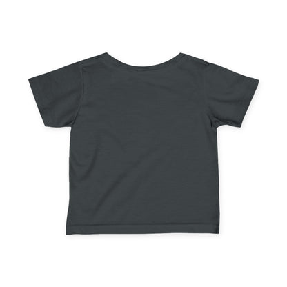 M.I.U Baby Tee — Lleva Tu Fe Puesta Crucifix Art by Matías