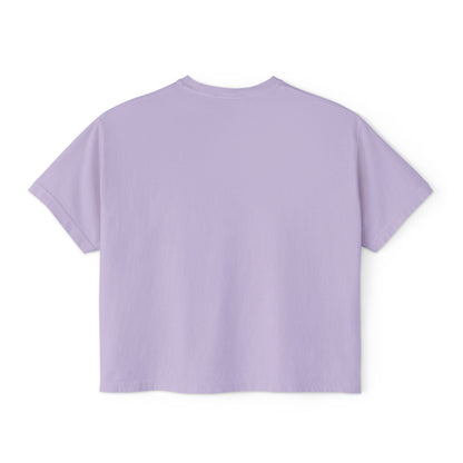 M.I.U Women’s Boxy Tee — Watercolor Faith Art by Matías