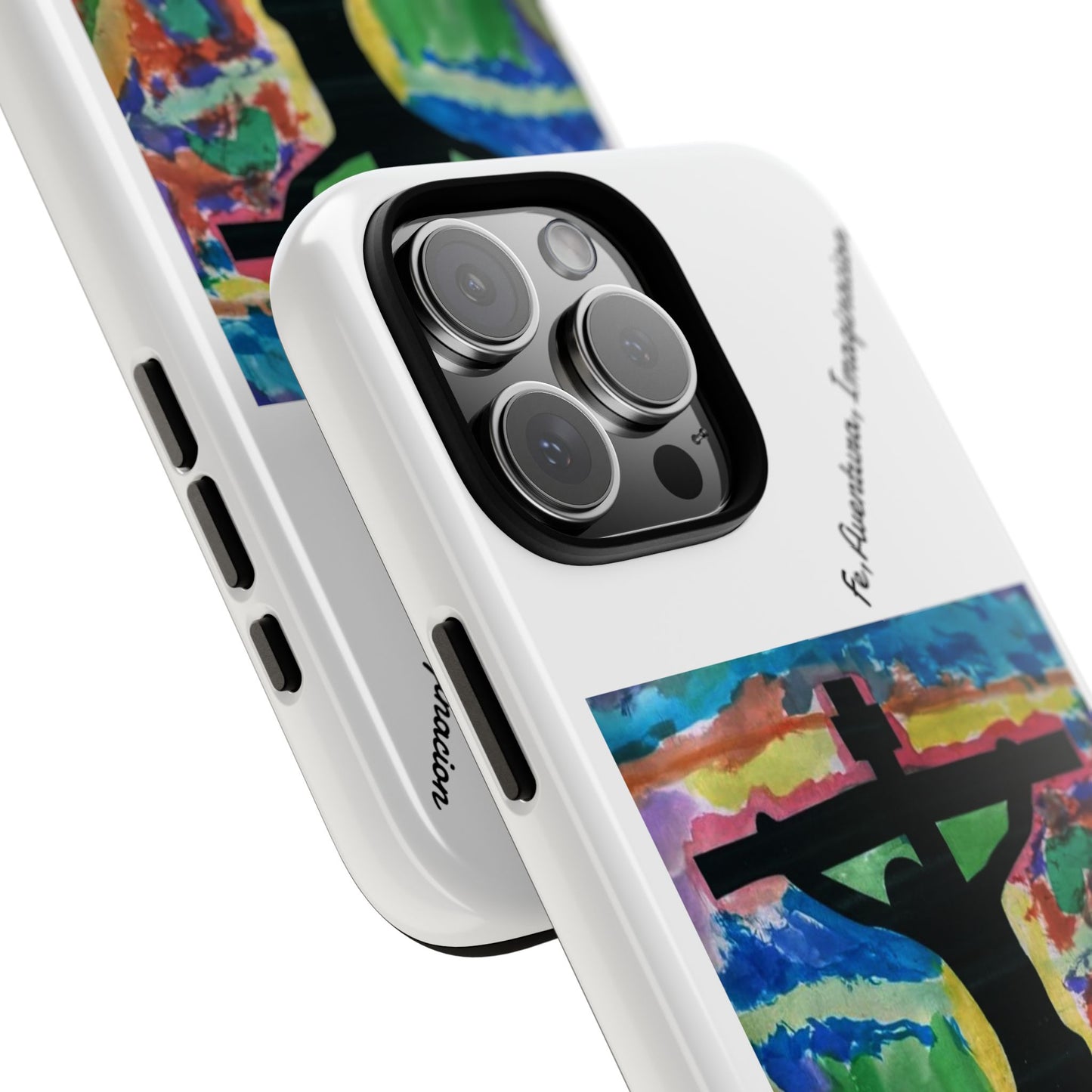 M.I.U Faith Phone Case — Crucifix Watercolor Art by Matías