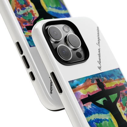 M.I.U Faith Phone Case — Crucifix Watercolor Art by Matías