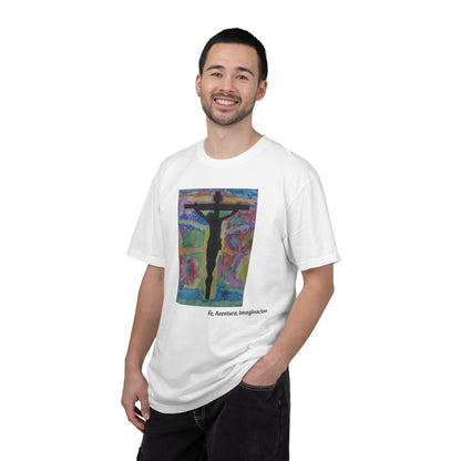 M.I.U Faith Tee — Arte de Matias | Crucifix Watercolor | Fe, Aventura, Imaginación
