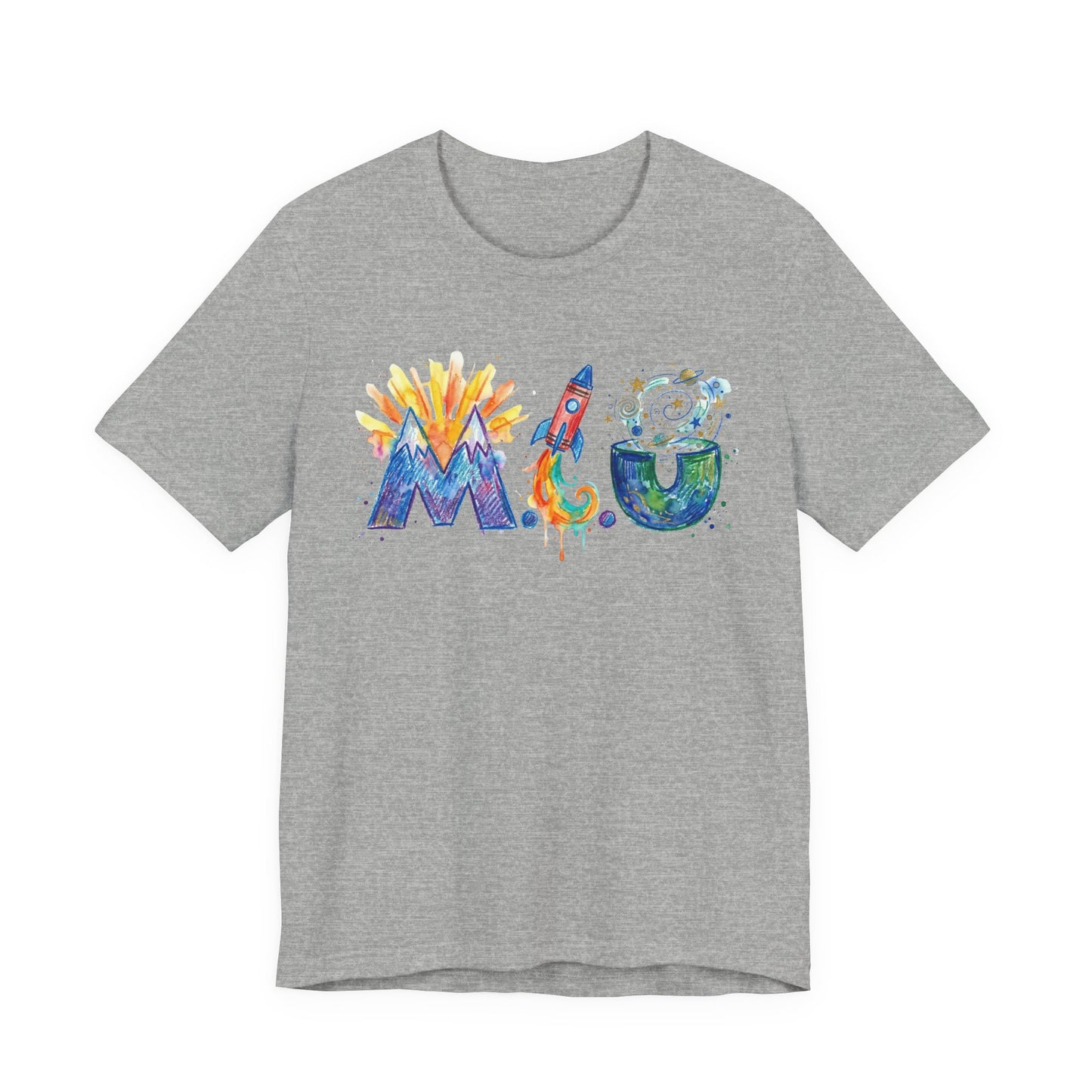 Camiseta Unisex Adulto M.I.U — Logo Fe, Aventura, Imaginación | Cohete & Universo