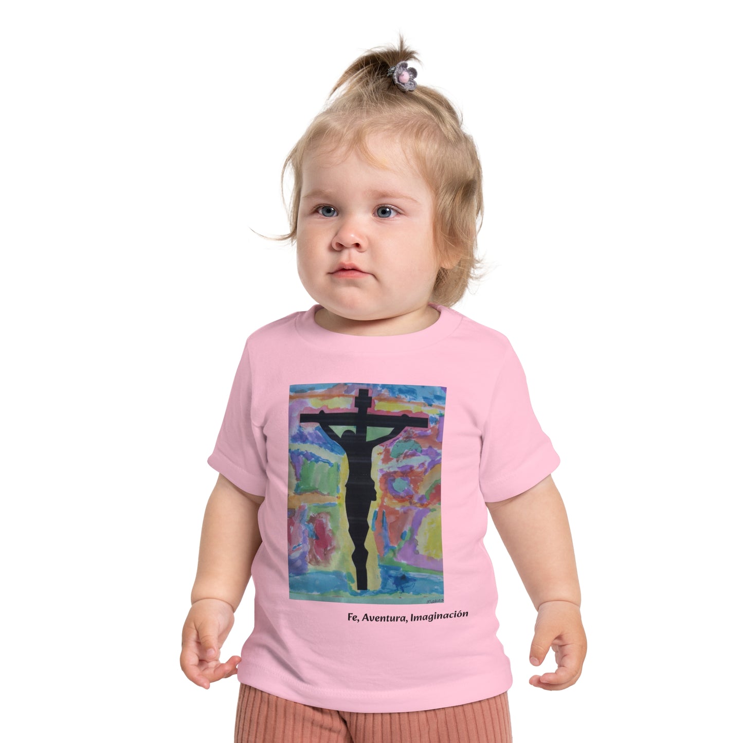 M.I.U Baby Tee — Arte de Matias | Lleva Tu Fe Puesta | Fe, Aventura, Imaginación