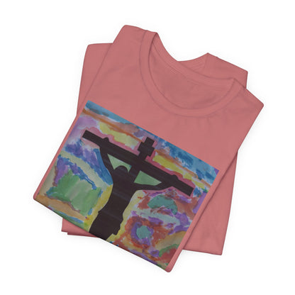 Camiseta para Papá — Arte de Matias | Crucifix Watercolor | M.I.U