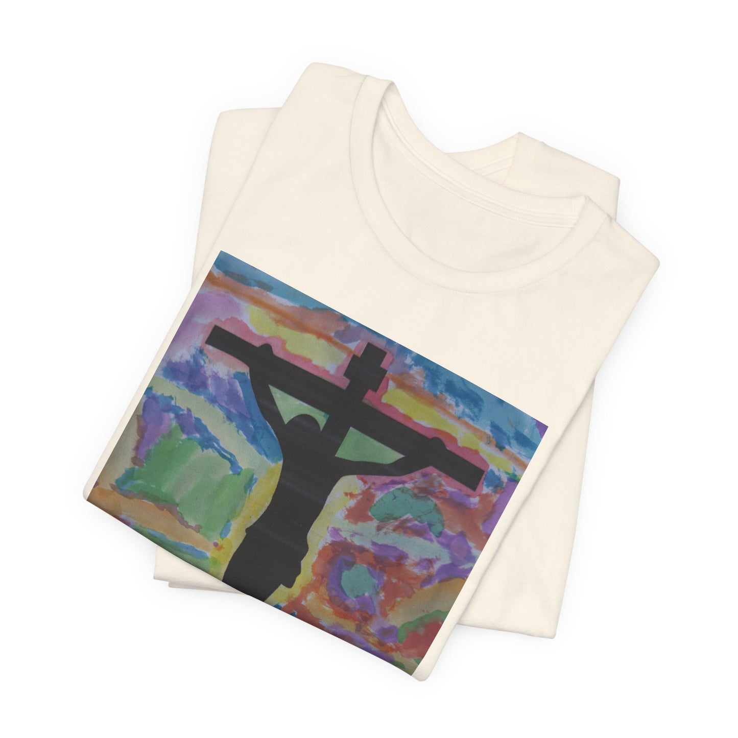 Camiseta para Papá — Arte de Matias | Crucifix Watercolor | M.I.U