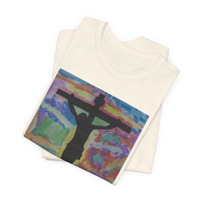 Camiseta para Papá — Arte de Matias | Crucifix Watercolor | M.I.U