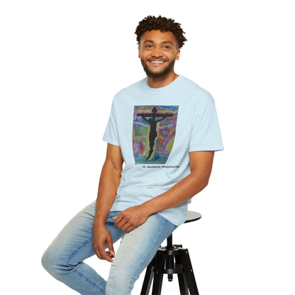 M.I.U Faith Tee — Arte de Matias | Crucifix Watercolor | Fe, Aventura, Imaginación