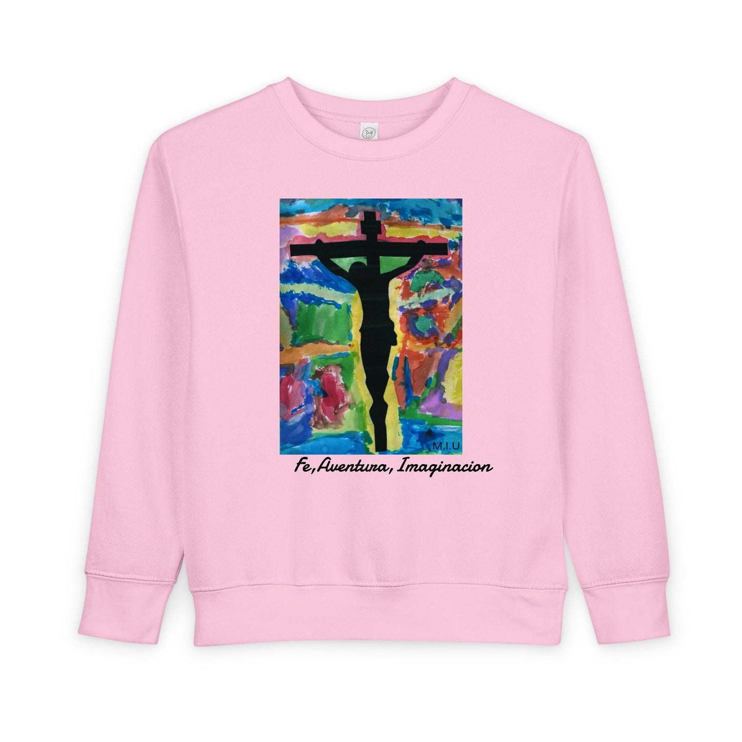 M.I.U Kids Sweatshirt — Cruz y Colores Faith Art by Matías