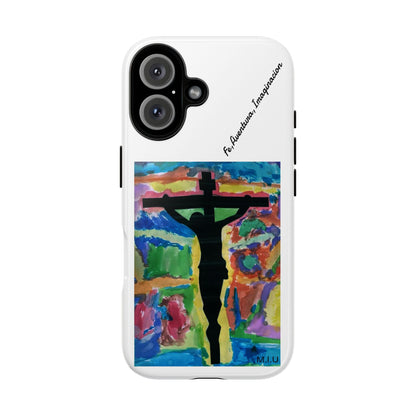 M.I.U Faith Phone Case — Crucifix Watercolor Art by Matías