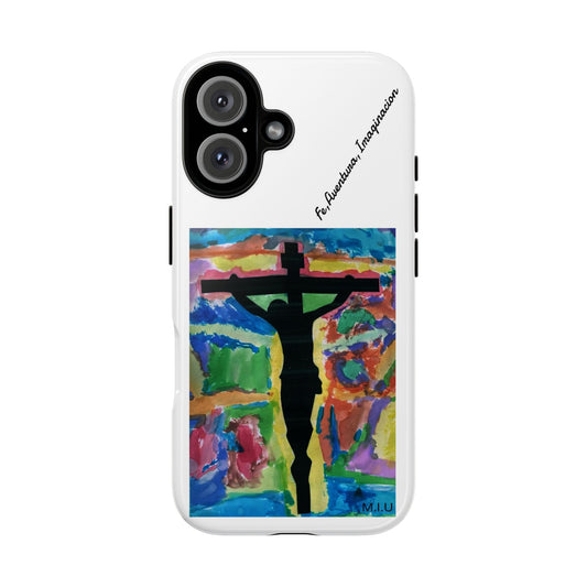 M.I.U Faith Phone Case — Crucifix Watercolor Art by Matías