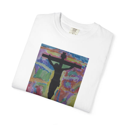 M.I.U Faith Tee — Arte de Matias | Crucifix Watercolor | Fe, Aventura, Imaginación