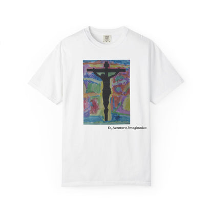 M.I.U Faith Tee — Arte de Matias | Crucifix Watercolor | Fe, Aventura, Imaginación