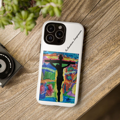 M.I.U Faith Phone Case — Crucifix Watercolor Art by Matías