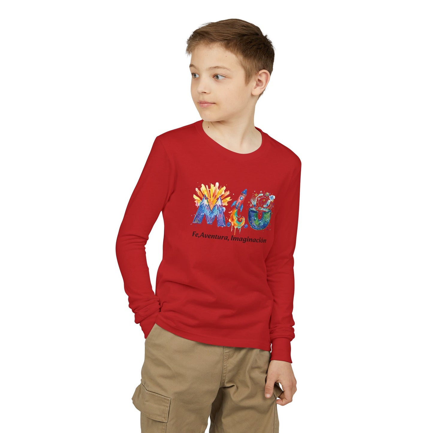 Camisa Manga Larga Niños — Logo M.I.U Cohete | Colección Verano