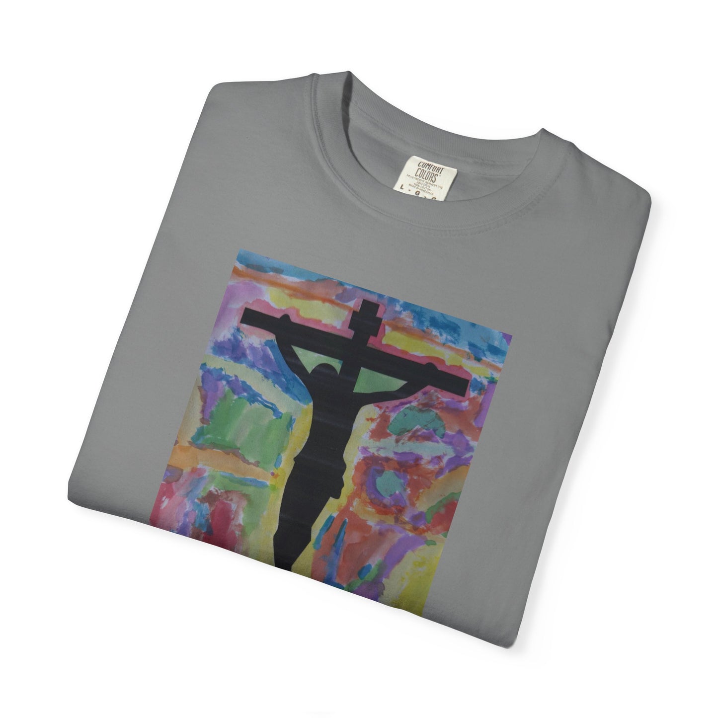 M.I.U Faith Tee — Arte de Matias | Crucifix Watercolor | Fe, Aventura, Imaginación