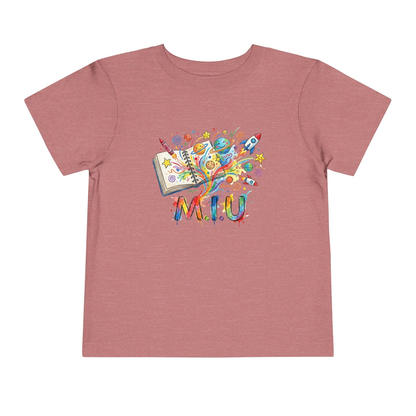 Camiseta Toddler M.I.U — Logo Libro & Universo | Fe, Aventura, Imaginación