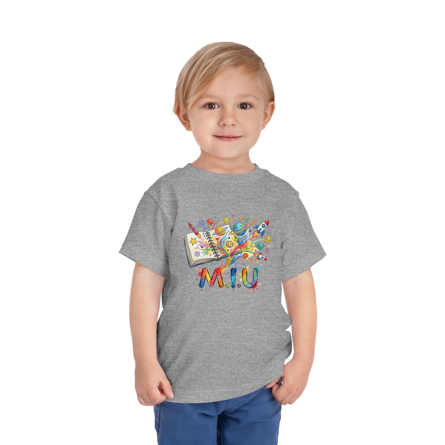 Camiseta Toddler M.I.U — Logo Libro & Universo | Fe, Aventura, Imaginación