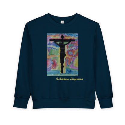 Sueter para Ninos — Arte de Matias | Cruz y Colores | Fe, Aventura, Imaginacion | M.I.U