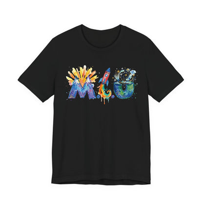 Camiseta Unisex Adulto M.I.U — Logo Fe, Aventura, Imaginación | Cohete & Universo
