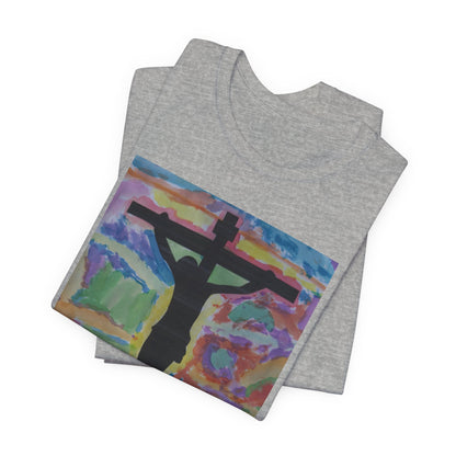 Camiseta para Papá — Arte de Matias | Crucifix Watercolor | M.I.U