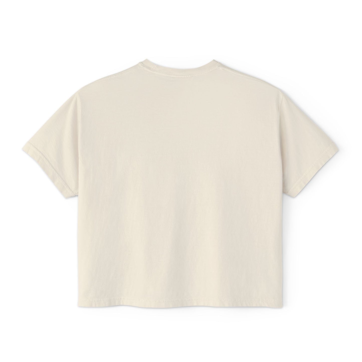 M.I.U Women’s Boxy Tee — Watercolor Faith Art by Matías