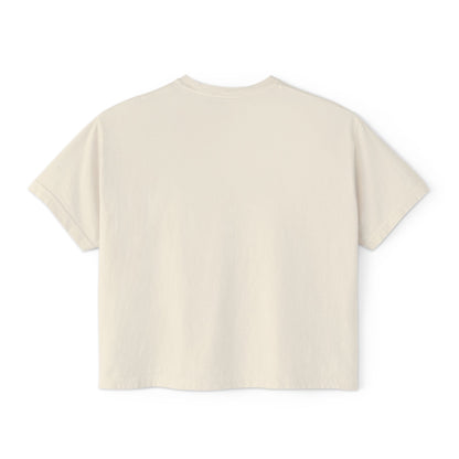 M.I.U Women’s Boxy Tee — Watercolor Faith Art by Matías