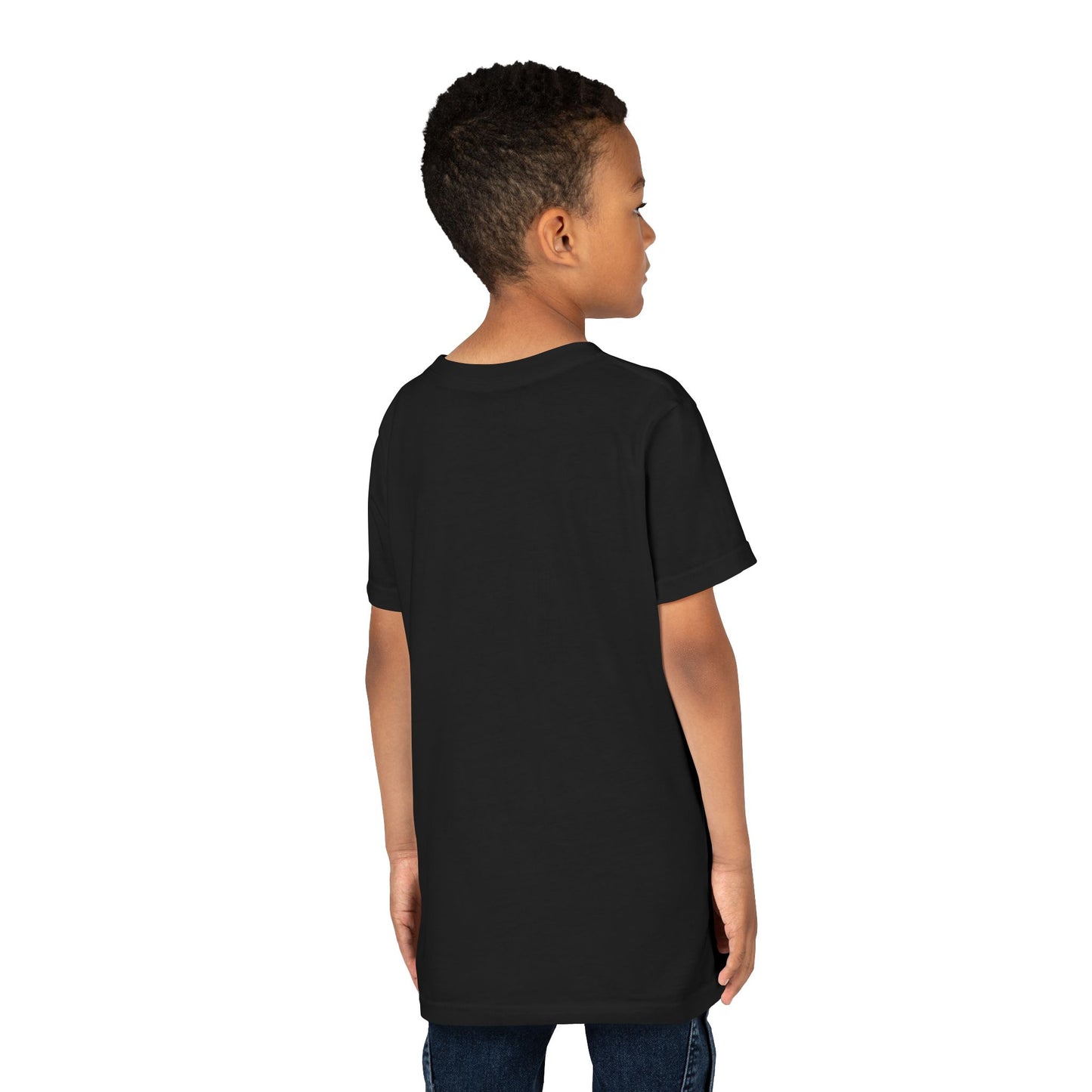 Camiseta Unisex Niños M.I.U — Logo Libro & Universo | Fe, Aventura, Imaginación