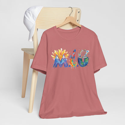 Camiseta Unisex Adulto M.I.U — Logo Fe, Aventura, Imaginación | Cohete & Universo