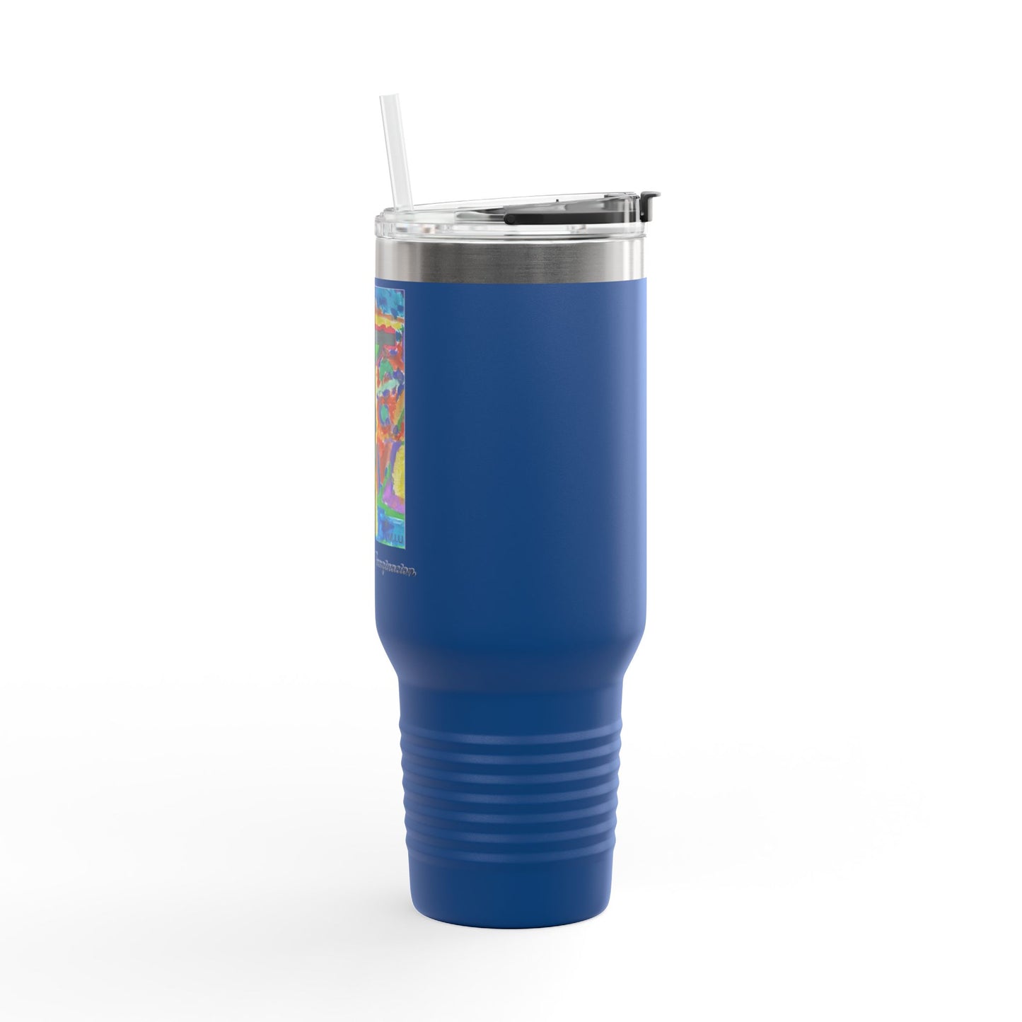 M.I.U Faith Travel Mug 40oz — Crucifix Watercolor Art by Matías