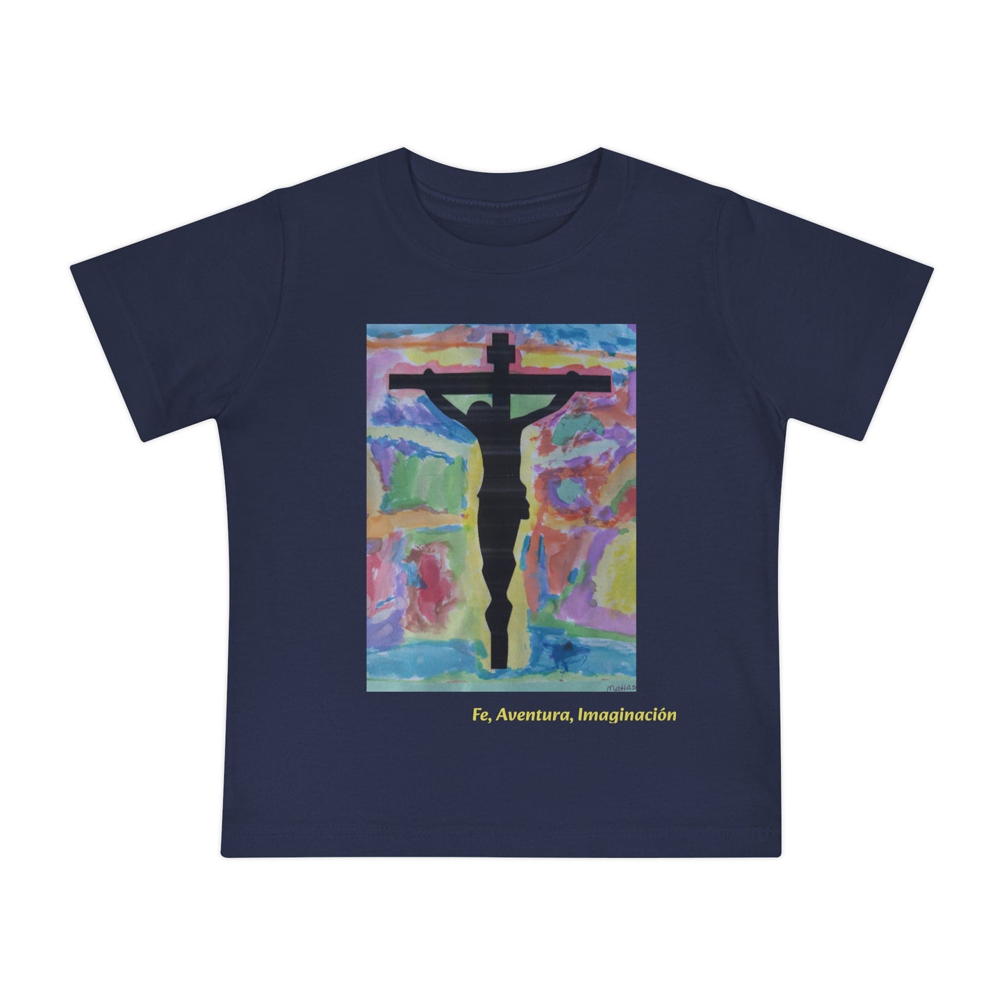 M.I.U Baby Tee — Arte de Matias | Lleva Tu Fe Puesta | Fe, Aventura, Imaginación
