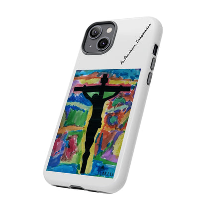 M.I.U Faith Tough Case iPhone 14 — Crucifix Watercolor Art by Matías