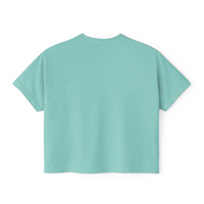 M.I.U Women’s Boxy Tee — Watercolor Faith Art by Matías